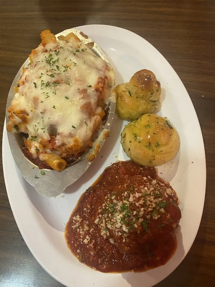 Baked Ziti with Meatball