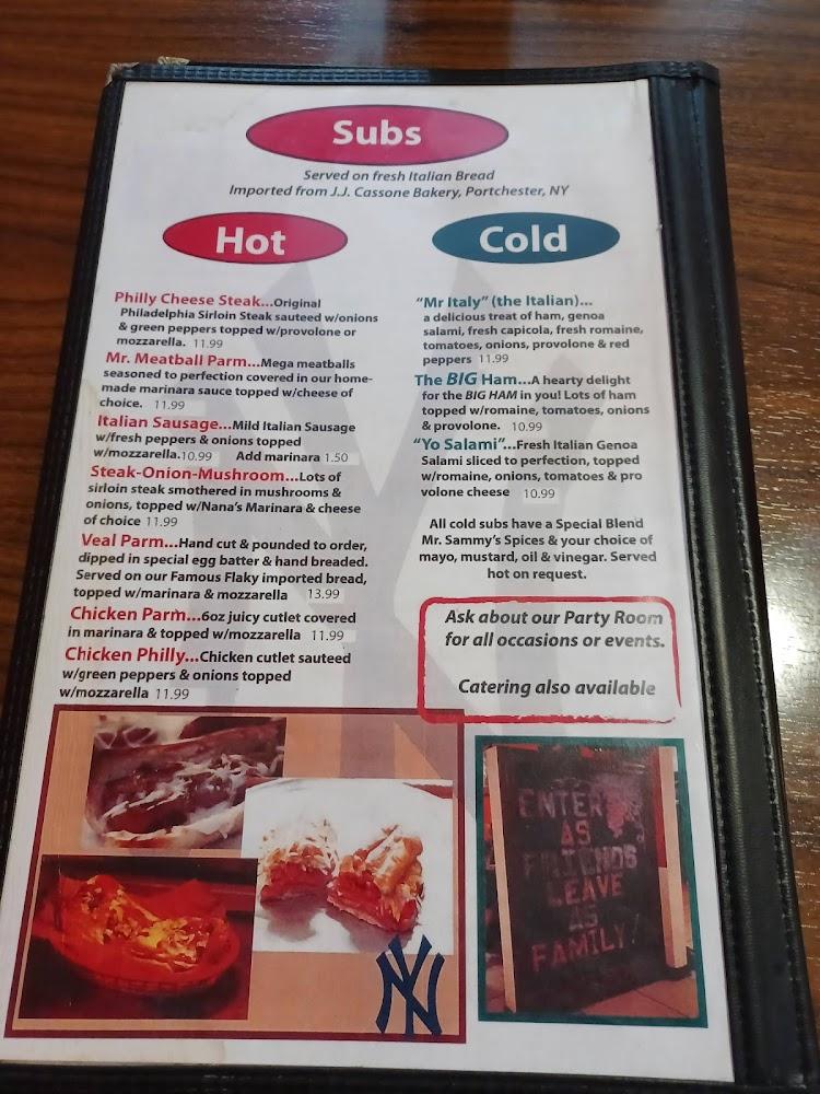Mr Sammy's Pizza Menu image 3