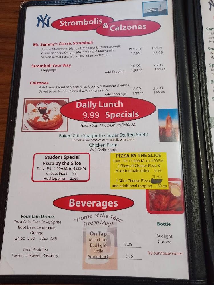 Mr Sammy's Pizza Menu image 4